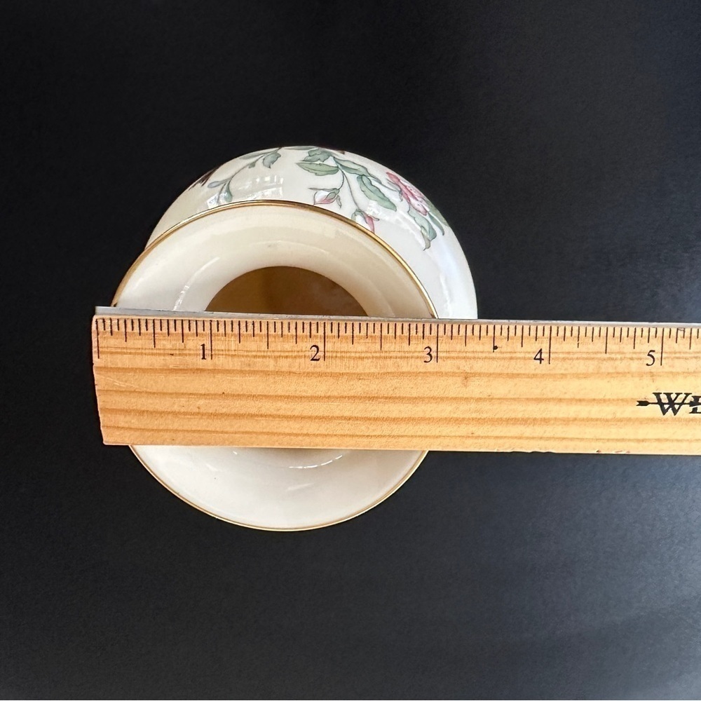 Lenox Serenade Medium Vase white, pink & green birds flowers vintage collectible - Picture 10 of 14